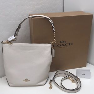 NWT - Coach Ivory Leather Abby